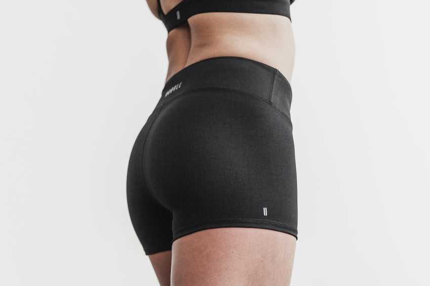 Nobull Mid-Rise Short 2 inches (Plush Heather) Bottoms Black | 7602-JNZER