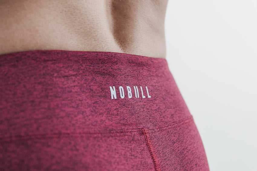 Nobull Mid-Rise Short 2 inches (Plush Heather) Bottoms Wine Heather | 8027-BRQGW