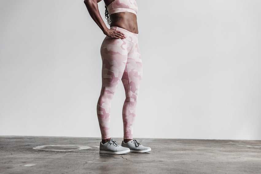 Nobull Mid-Rise Tight (Melange) Bottoms Dusty Rose Camo Melange | 2841-JGUSL