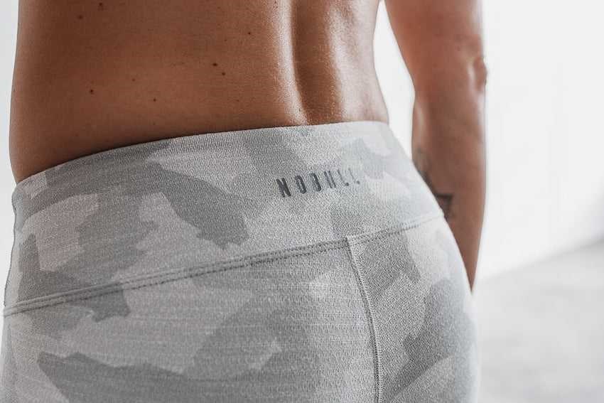 Nobull Mid-Rise Tight (Melange) Bottoms Glacier Camo | 4327-YERFZ