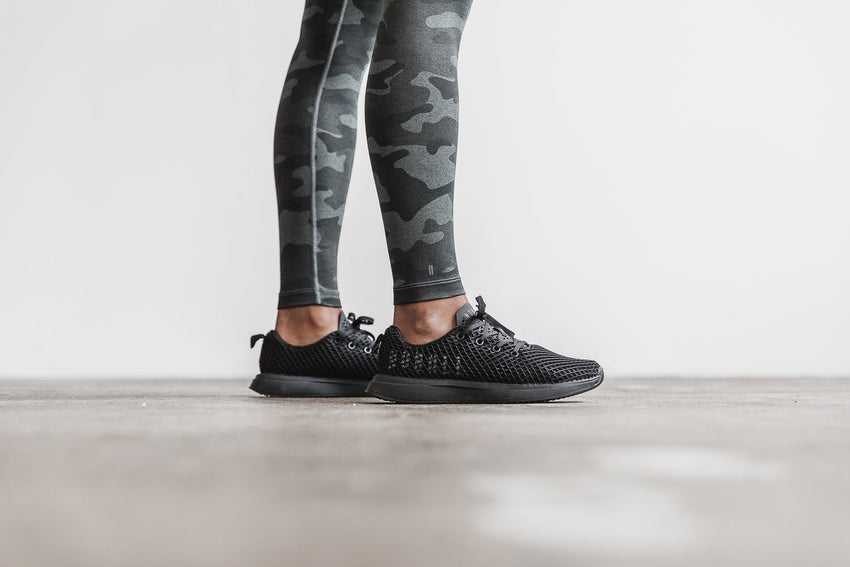 Nobull Mid-Rise Tight (Plush Heather) Bottoms Charcoal Camo | 3289-KCMRZ