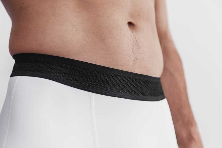 Nobull Midweight Compression 7/8 Tight Bottoms White | 0325-KBUAT