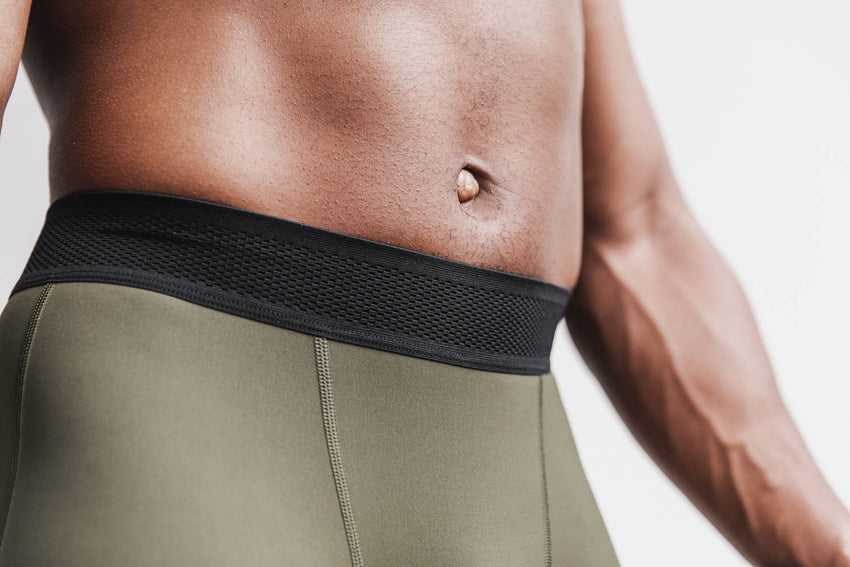 Nobull Midweight Compression 7/8 Tight Bottoms Army Green | 5710-SLMEZ