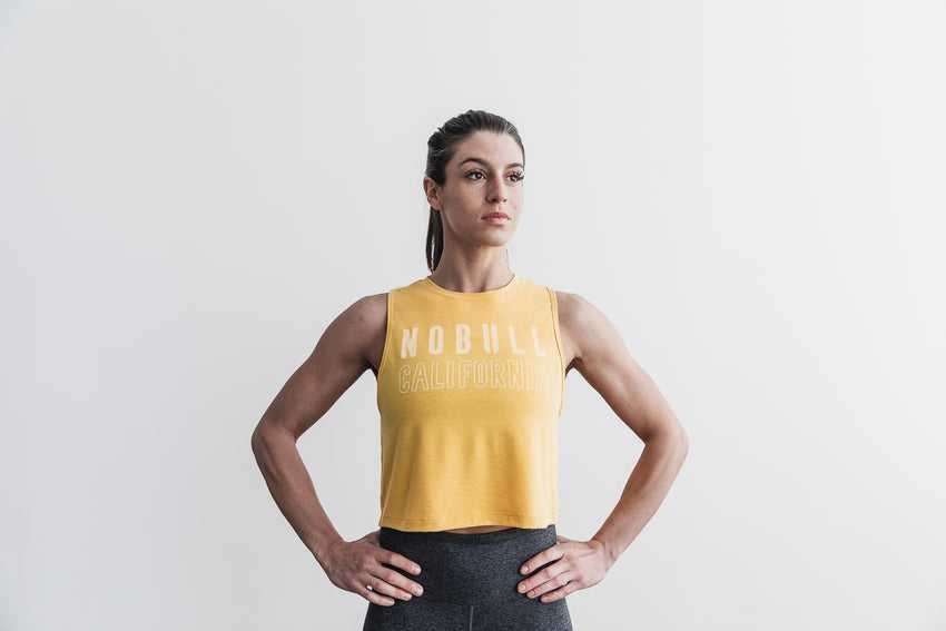 Nobull Muscle Tank (California) Tanks & Tees Vintage Yellow | 8291-RMFXJ