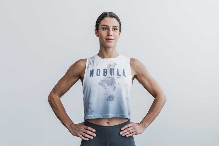 Nobull Muscle Tank (Dip-Dye) Tanks & Tees White / Cloud Dip-Dye | 8654-CUHGX