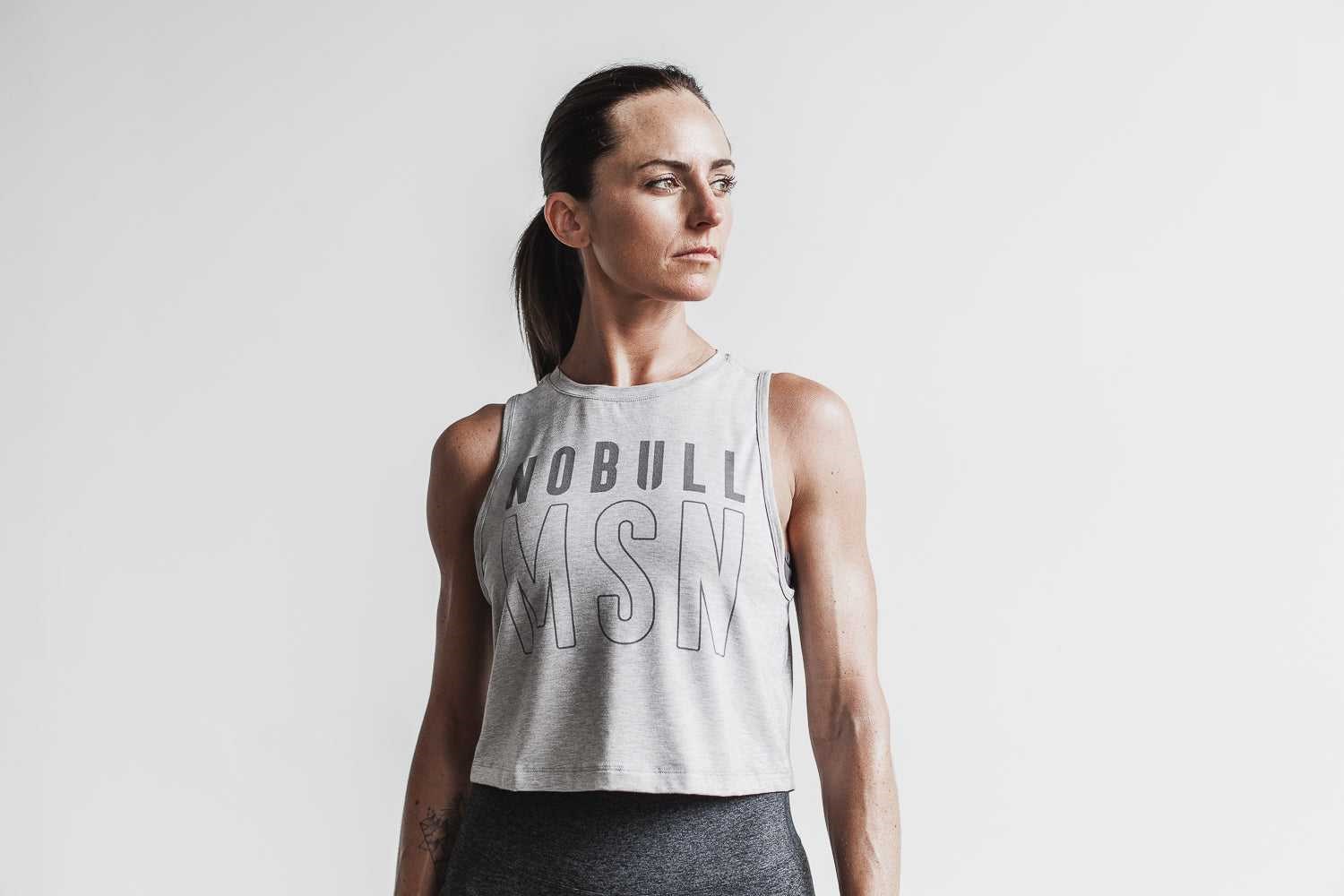 Nobull Muscle Tank (Madison) Tanks & Tees Light Heather Grey | 2917-TIBYS