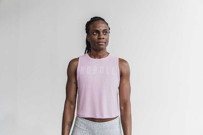 Nobull Muscle Tank (Miami) Tanks & Tees Pink | 4251-OFQYZ