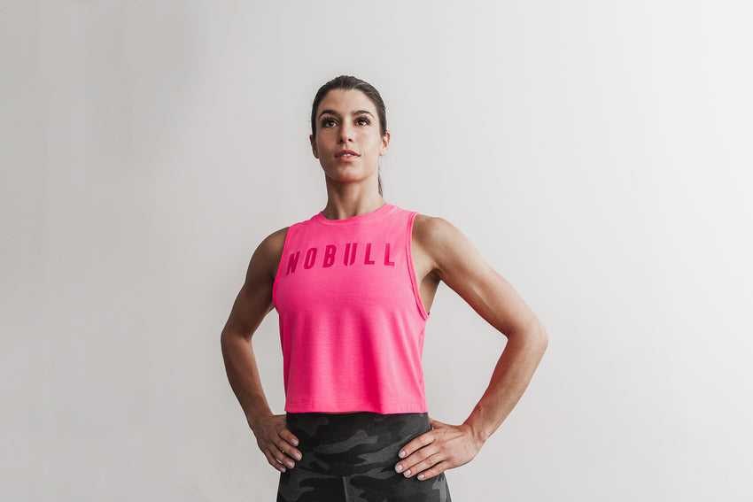 Nobull Muscle Tank (Neon) Tanks & Tees Neon Pink | 2356-AKCPT