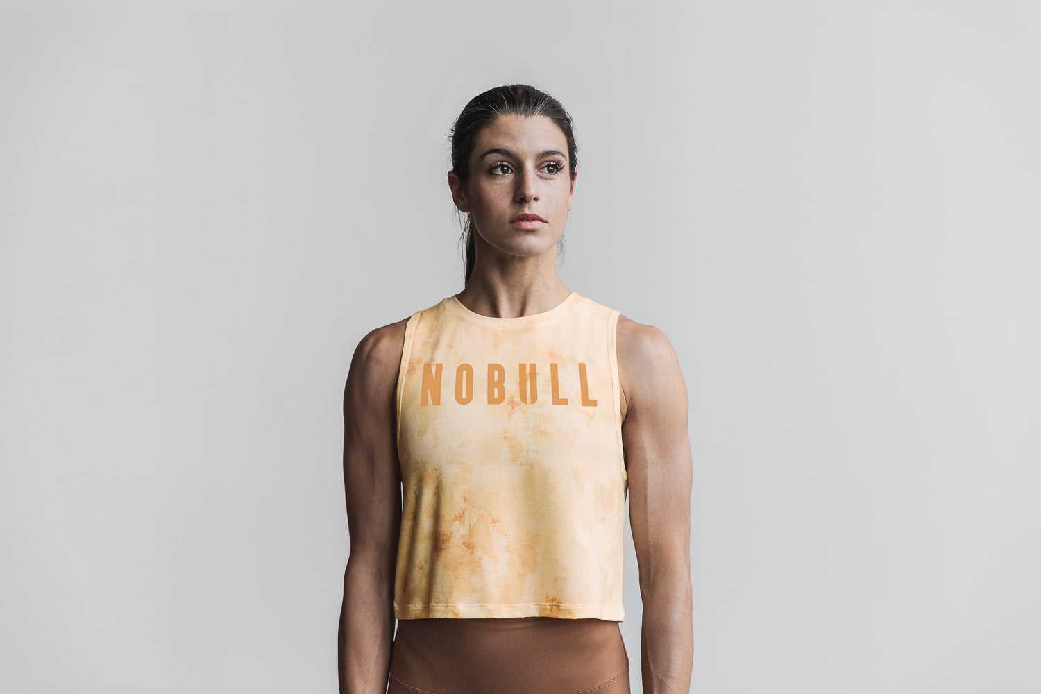 Nobull Muscle Tank (Tie-Dye) Tanks & Tees Vanilla / Vintage Yellow Tie-Dye | 7420-ZPFQU