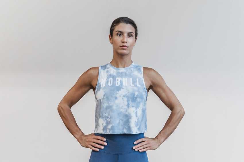 Nobull Muscle Tank (Tie-Dye) Tanks & Tees Ice Blue / Slate Tie-Dye | 8750-NLRTX