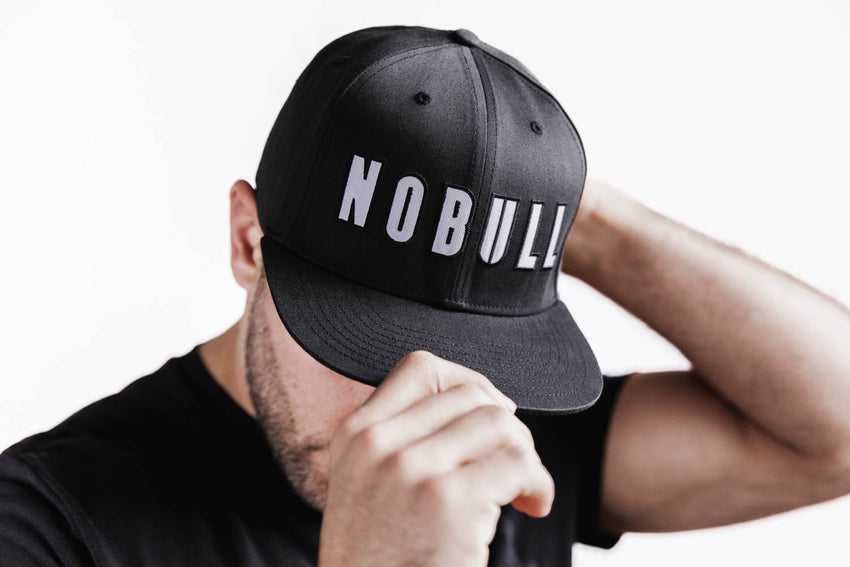 Nobull Nfl Combine Varsity Flat-Brim Hat Hats & Hair Accessories Black | 1350-CMNVU