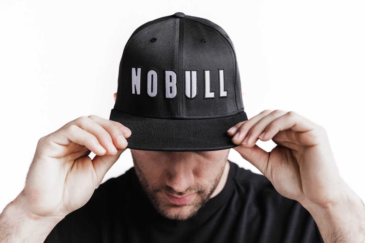 Nobull Nfl Combine Varsity Flat-Brim Hat Hats & Hair Accessories Black | 1350-CMNVU