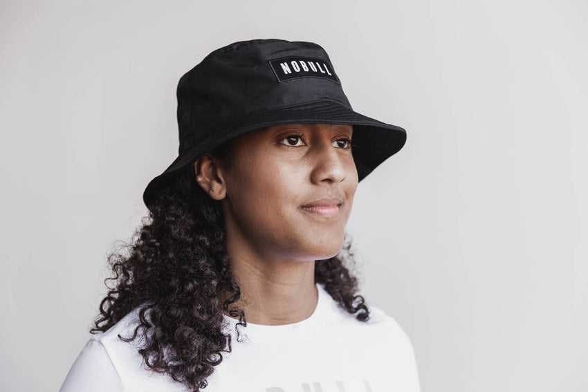 Nobull Nobull Bucket Hat Hats & Hair Accessories Black | 7420-LUJCA