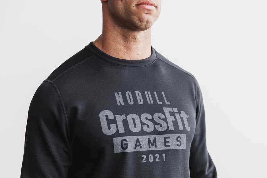 Nobull Nobull Crossfit Games 2021 Crew Sweatshirt Outerwear Black | 3698-AXTLF