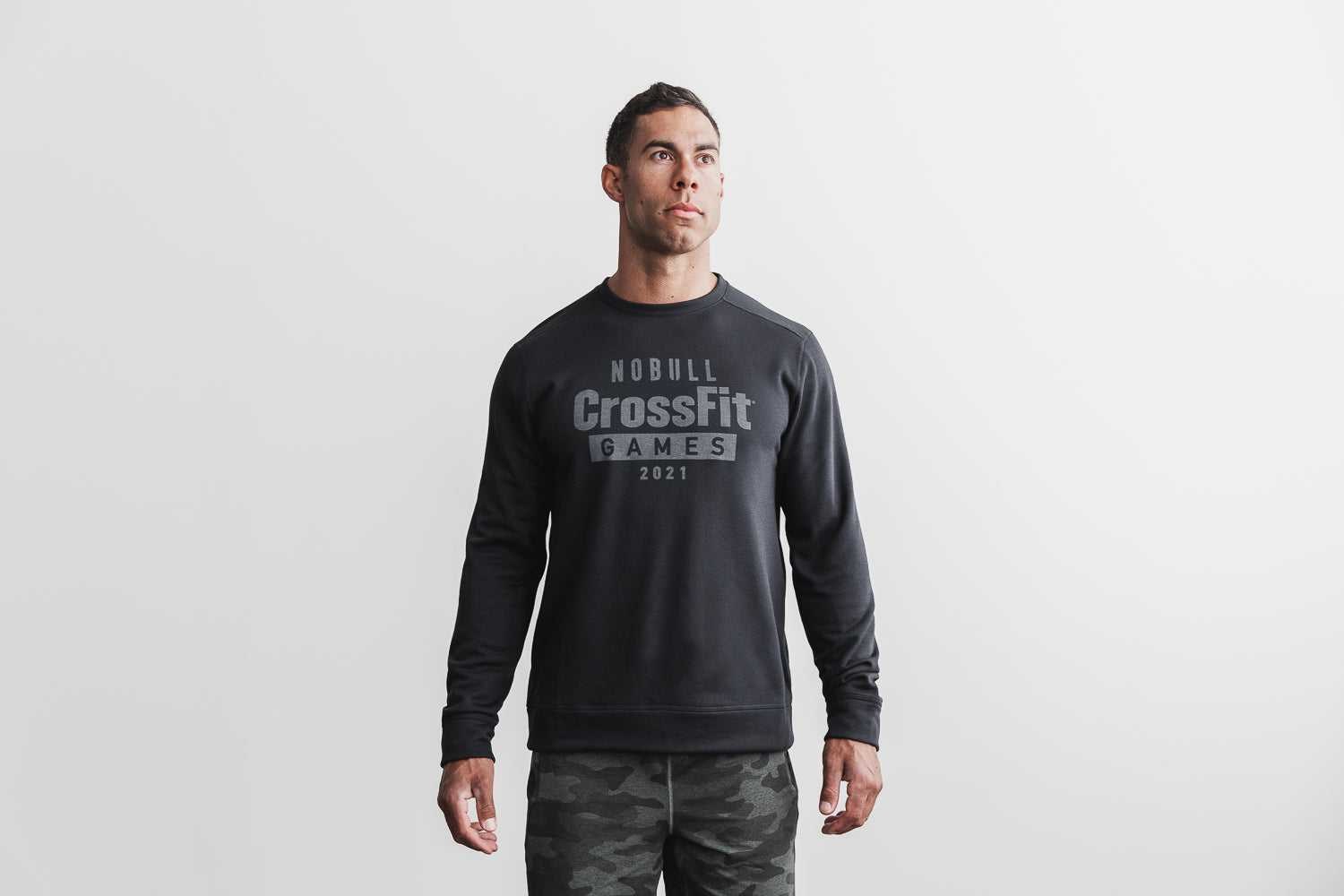 Nobull Nobull Crossfit Games 2021 Crew Sweatshirt Outerwear Black | 3698-AXTLF