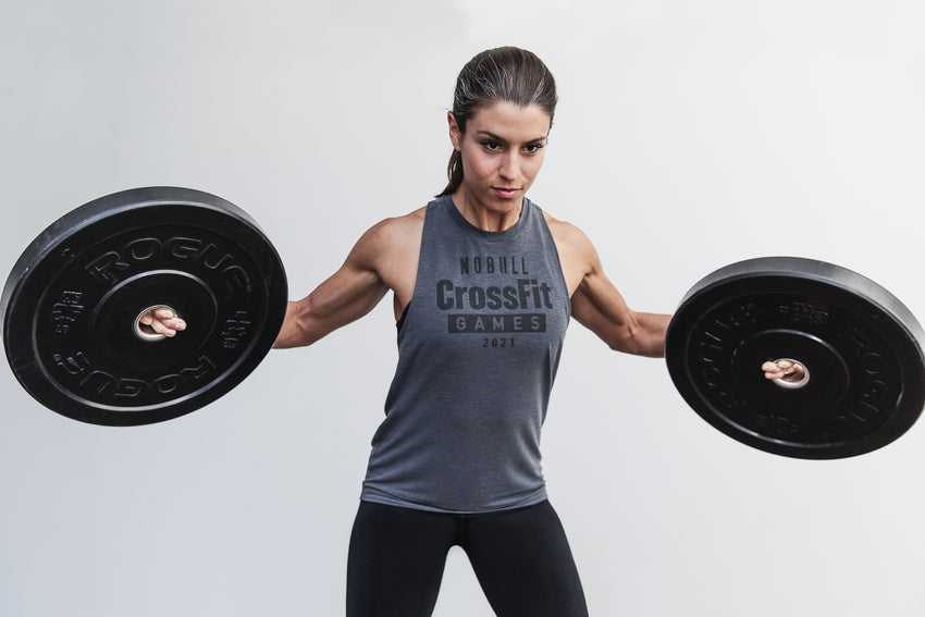 Nobull Nobull Crossfit Games 2021 High-Neck Tank Tanks & Tees Charcoal | 6854-TJZHM