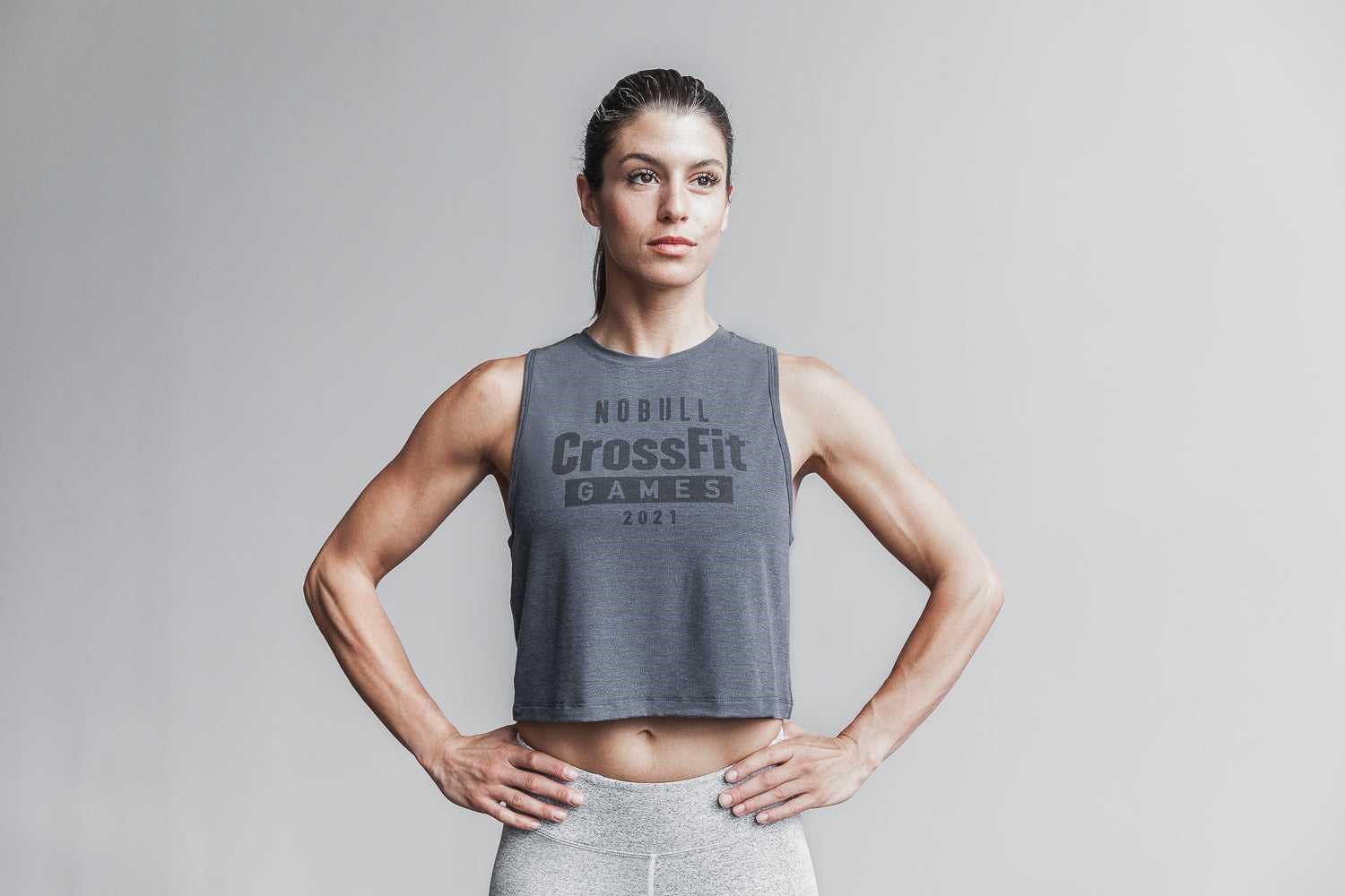 Nobull Nobull Crossfit Games 2021 Muscle Tank Tanks & Tees Charcoal | 3615-DZTPJ