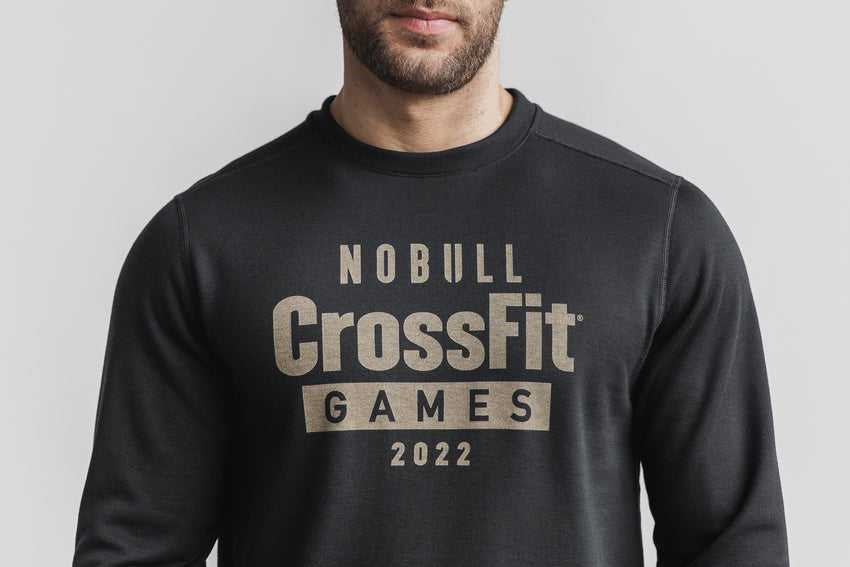 Nobull Nobull Crossfit Games 2022 Crew Sweatshirt Outerwear Black | 3207-UFZGW