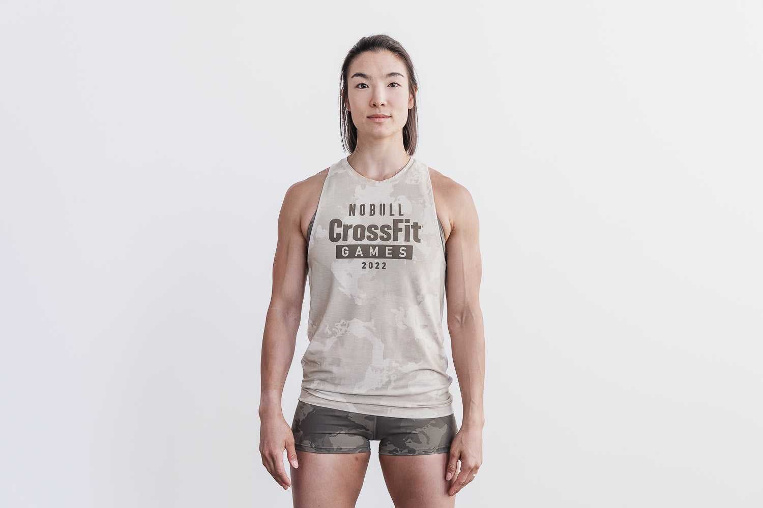 Nobull Nobull Crossfit Games 2022 High-Neck Tank Tanks & Tees Oatmeal Continental Camo | 7540-WYVEL