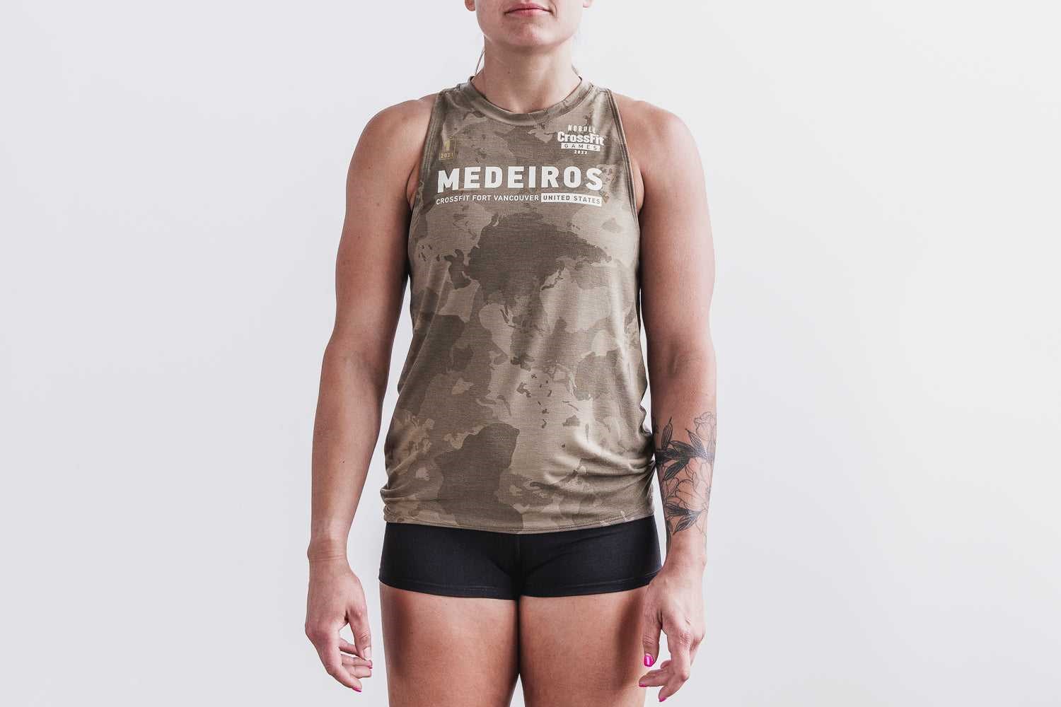 Nobull Nobull Crossfit Games 2022 Jersey (Medeiros) Tanks & Tees Fallen Rock Continental Camo | 0125-CLPTO