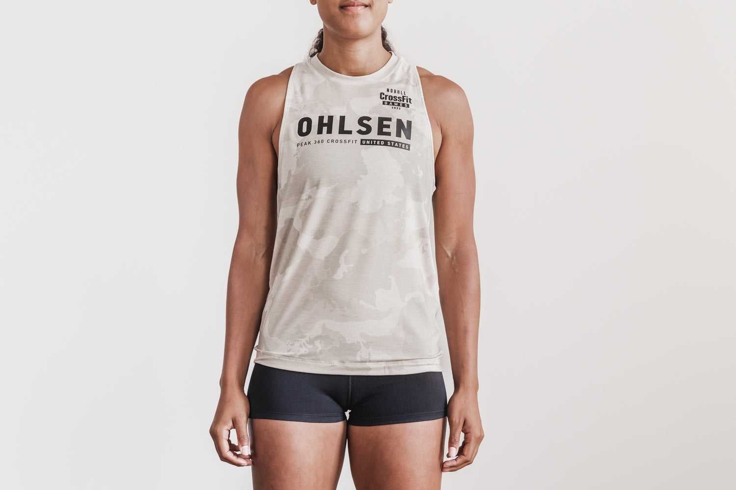 Nobull Nobull Crossfit Games 2022 Jersey (Ohlsen) Tanks & Tees Oatmeal Continental Camo | 1408-BXIVC