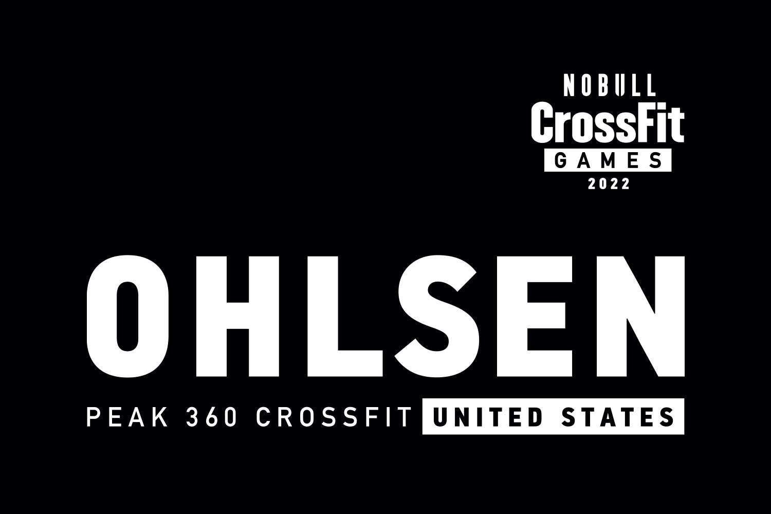 Nobull Nobull Crossfit Games 2022 Jersey (Ohlsen) Tanks & Tees Black | 2976-SQKBI