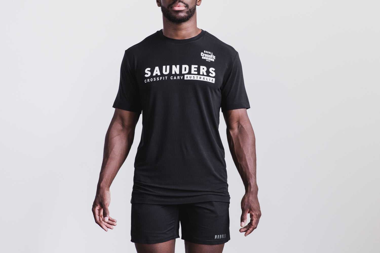 Nobull Nobull Crossfit Games 2022 Jersey (Saunders) Tanks & Tees Black | 3019-XGMCD