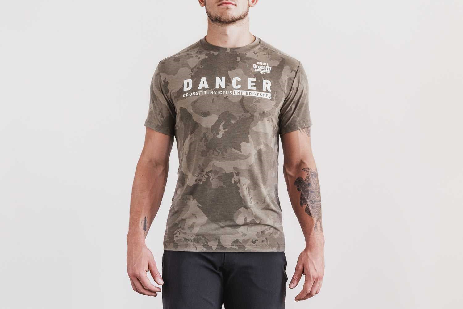 Nobull Nobull Crossfit Games 2022 Jersey (Dancer) Tanks & Tees Fallen Rock Continental Camo | 3925-SHRYF