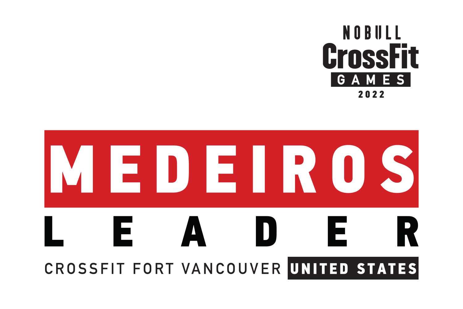 Nobull Nobull Crossfit Games 2022 Leader Jersey (Medeiros) Tanks & Tees Leader White | 5972-BTCZI