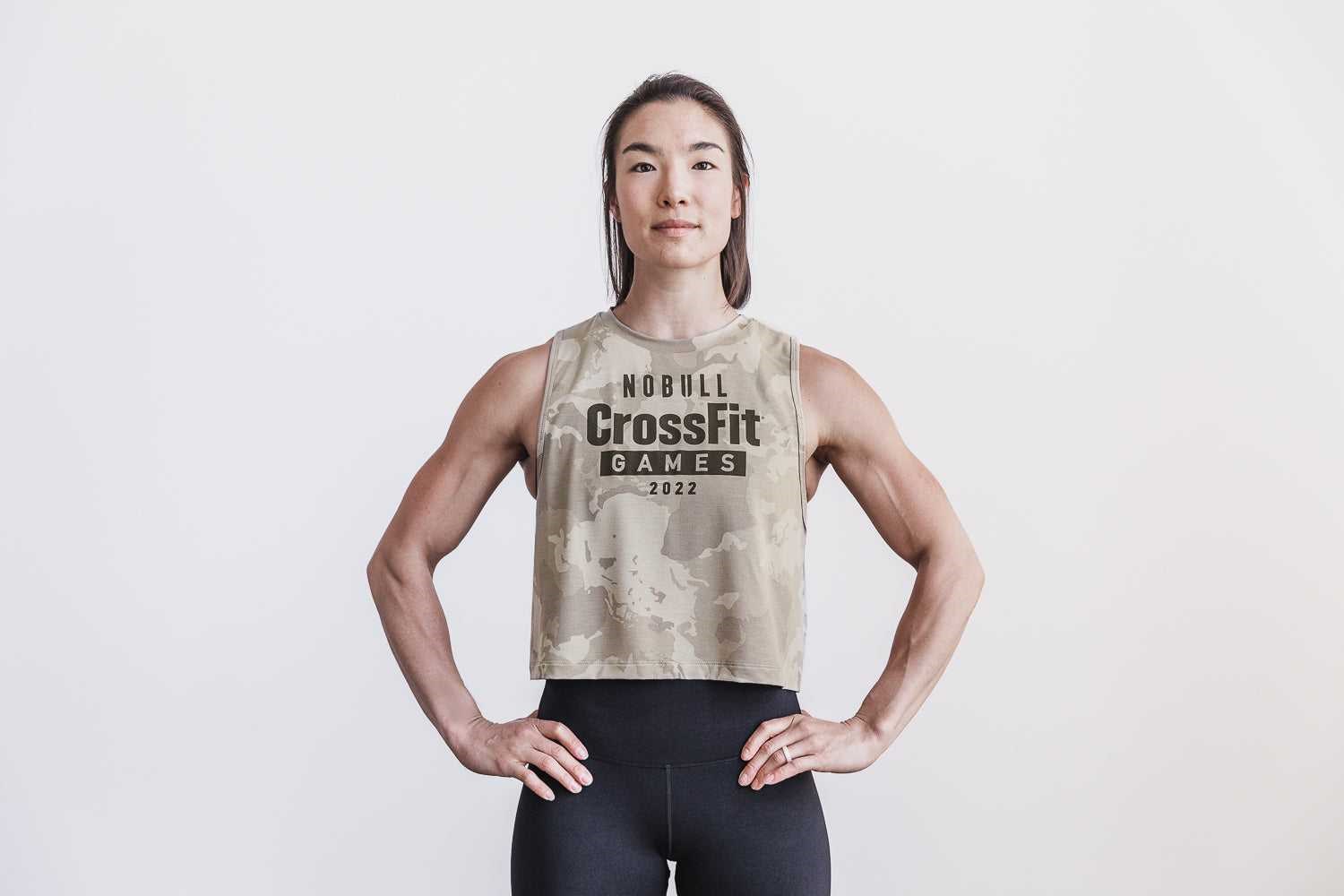 Nobull Nobull Crossfit Games 2022 Muscle Tank Tanks & Tees Taupe Continental Camo | 5831-MVHQY