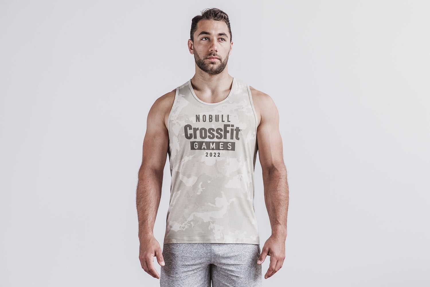 Nobull Nobull Crossfit Games 2022 Tank Tanks & Tees Oatmeal Continental Camo | 3240-NBCEV