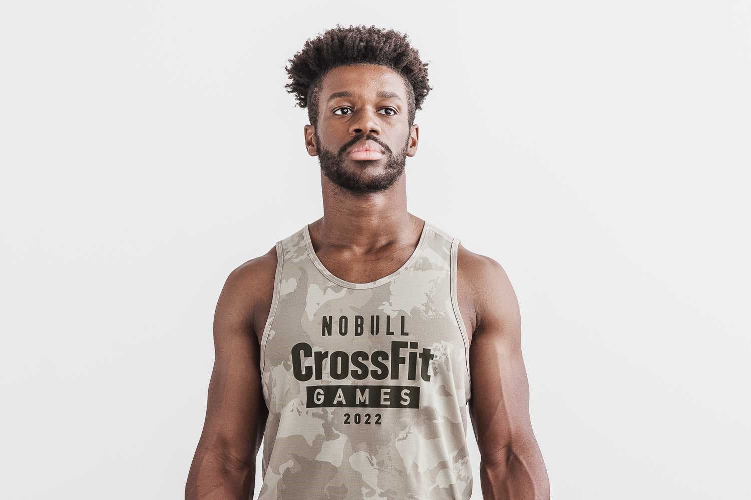 Nobull Nobull Crossfit Games 2022 Tank Tanks & Tees Taupe Continental Camo | 3894-HOFRC