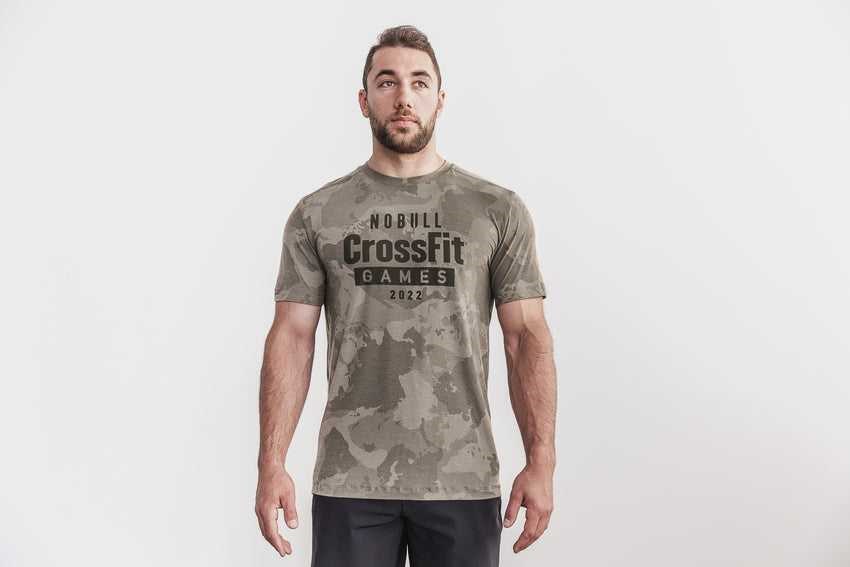 Nobull Nobull Crossfit Games 2022 Tee Tanks & Tees Fallen Rock Continental Camo | 7905-RKCOX