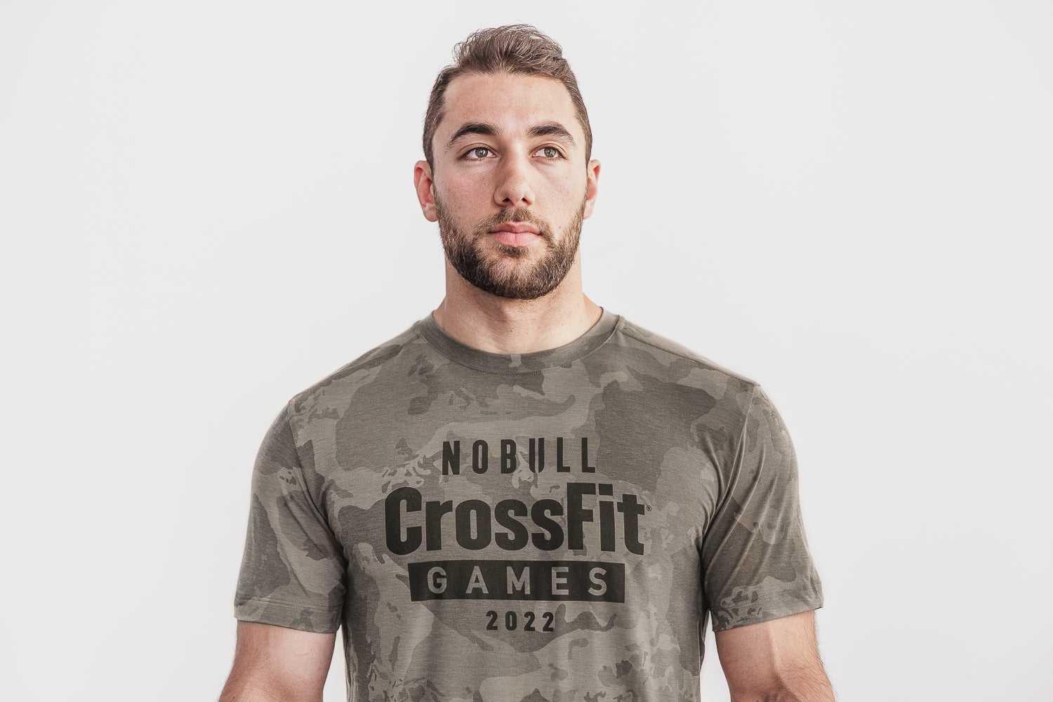 Nobull Nobull Crossfit Games 2022 Tee Tanks & Tees Fallen Rock Continental Camo | 7905-RKCOX