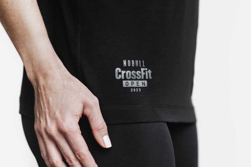 Nobull Nobull Crossfit Open 2023 High-Neck Tank Tanks & Tees Black | 0473-VQJER