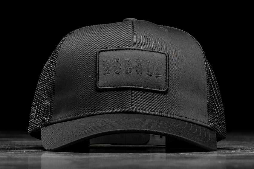 Nobull Nobull Curved-Brim Trucker Hats & Hair Accessories All Black | 6392-YXVRL