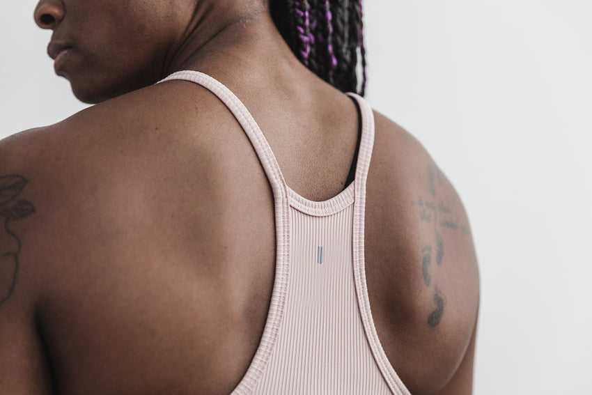 Nobull Nobull Halter Tank (Ribbed) Tanks & Tees Dusty Rose | 5219-DMIPB