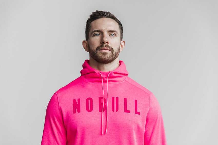 Nobull Nobull Hoodie (Neon) Outerwear Neon Pink | 9835-TWZDC