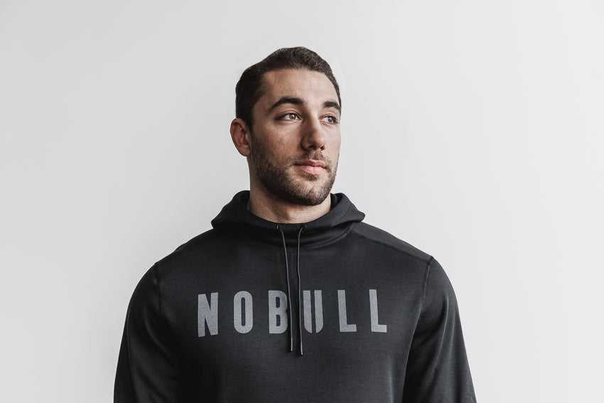 Nobull Nobull Hoodie Outerwear Black | 2956-WPKCT