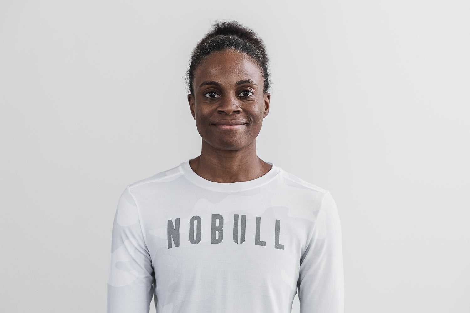 Nobull Nobull Long Sleeve Tee (Camo) Tanks & Tees White Camo | 0479-TUGZL