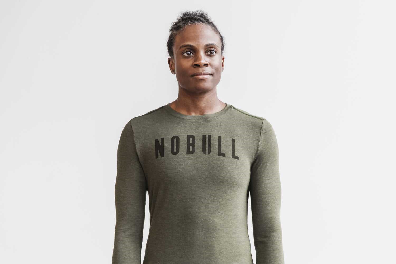 Nobull Nobull Long Sleeve Tee (Classic Colors) Tanks & Tees Army Green | 2713-BSKVC