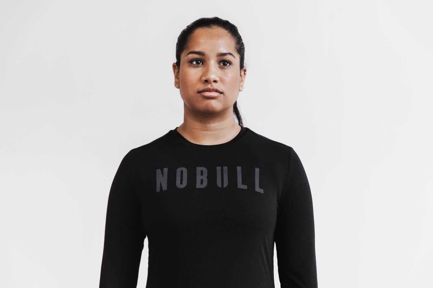 Nobull Nobull Long Sleeve Tee (Classic Colors) Tanks & Tees Black | 5324-FQGOP