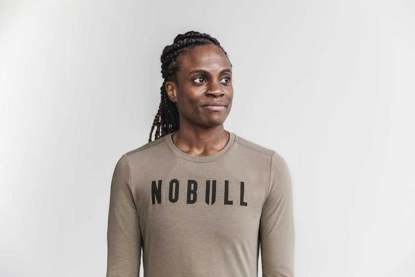 Nobull Nobull Long Sleeve Tee (Classic Colors) Tanks & Tees Fallen Rock | 8943-IRSZG