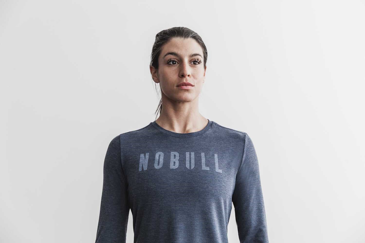 Nobull Nobull Long Sleeve Tee (Classic Colors) Tanks & Tees Navy | 9345-QEJPA