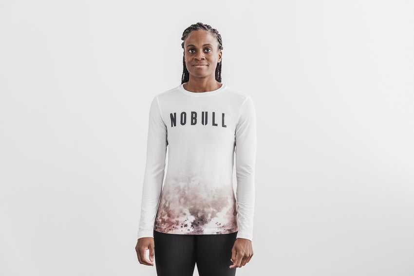 Nobull Nobull Long Sleeve Tee (Dip-Dye) Tanks & Tees White / Toffee Dip-Dye | 2817-IKSNL