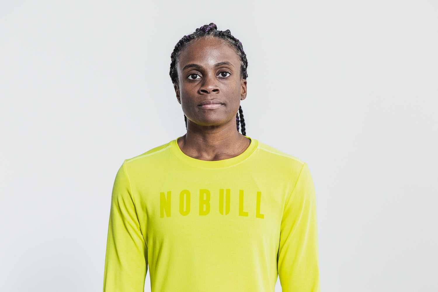 Nobull Nobull Long Sleeve Tee (Neon) Tanks & Tees Neon Yellow | 3217-GLUBJ