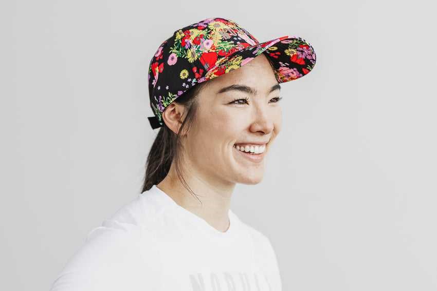 Nobull Nobull Performance Hat (Superblossom Floral) Hats & Hair Accessories Black Superblossom Floral | 9276-GCNRS