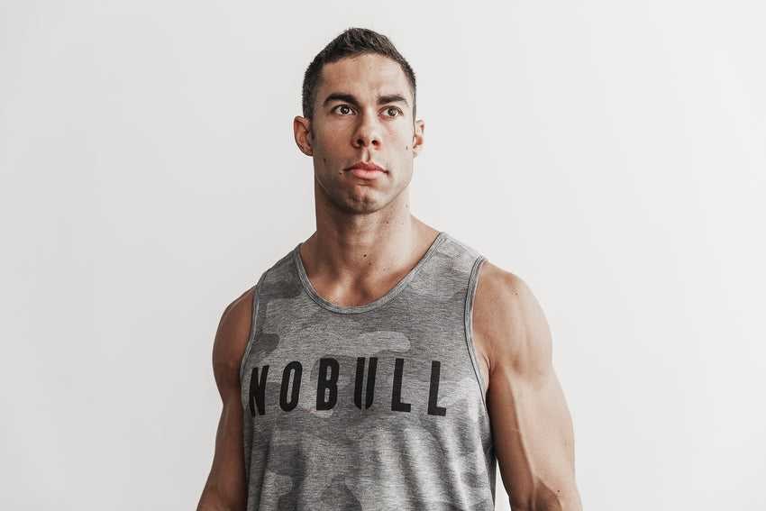 Nobull Nobull Tank (Camo) Tanks & Tees Grey Camo | 6851-KJRWP