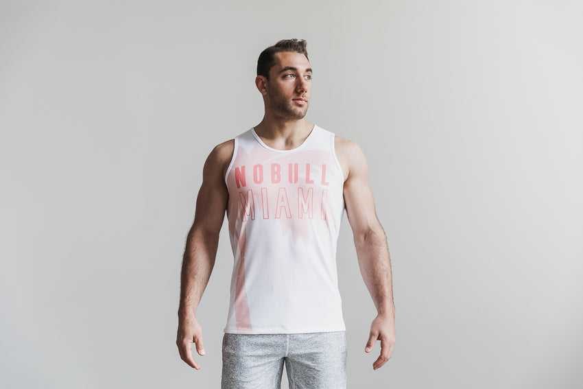 Nobull Nobull Tank (Miami Palm) Tanks & Tees Coral Palm | 4283-TXZYV