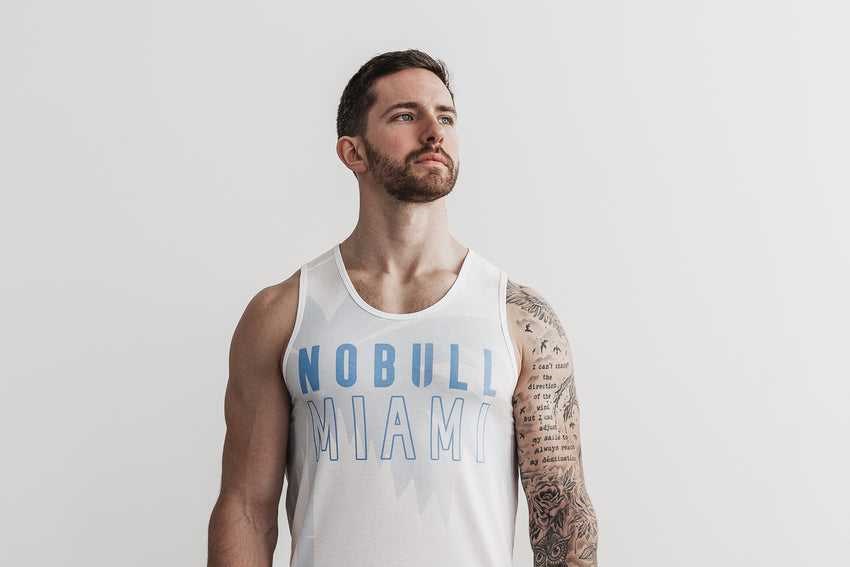 Nobull Nobull Tank (Miami Palm) Tanks & Tees Blue Palm | 5928-EULRX